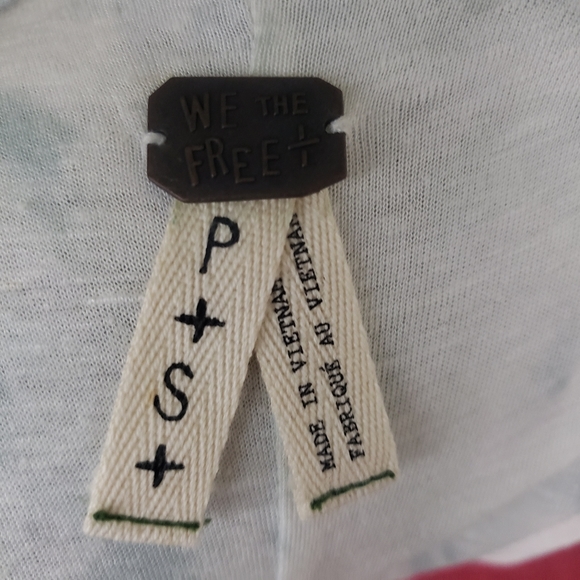 Free People We the Free Cruz Washed Cape Tank in Ivory Combo Sz: M - Picture 16 of 16